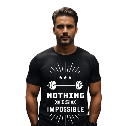 "Nothing Is Impossible" 100% Cotton Short Sleeve T-shirt S, M, L