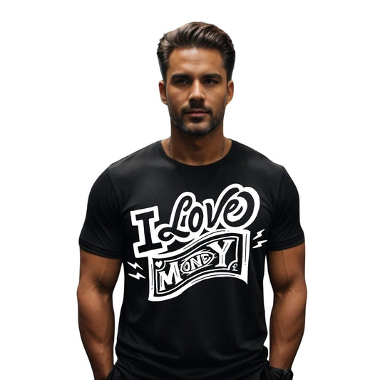 "I Love Money" 100% Cotton Short Sleeve T-Shirt S/M/L